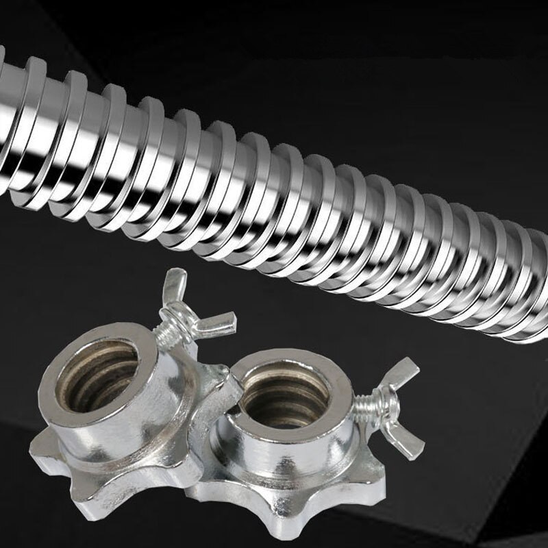 1.0m Barbell Straight Bar Φ 25 mm Solid Threaded Standard Barbell Rod Weight Lifting Equipment Bar Home Gym Fitness Equipment F2