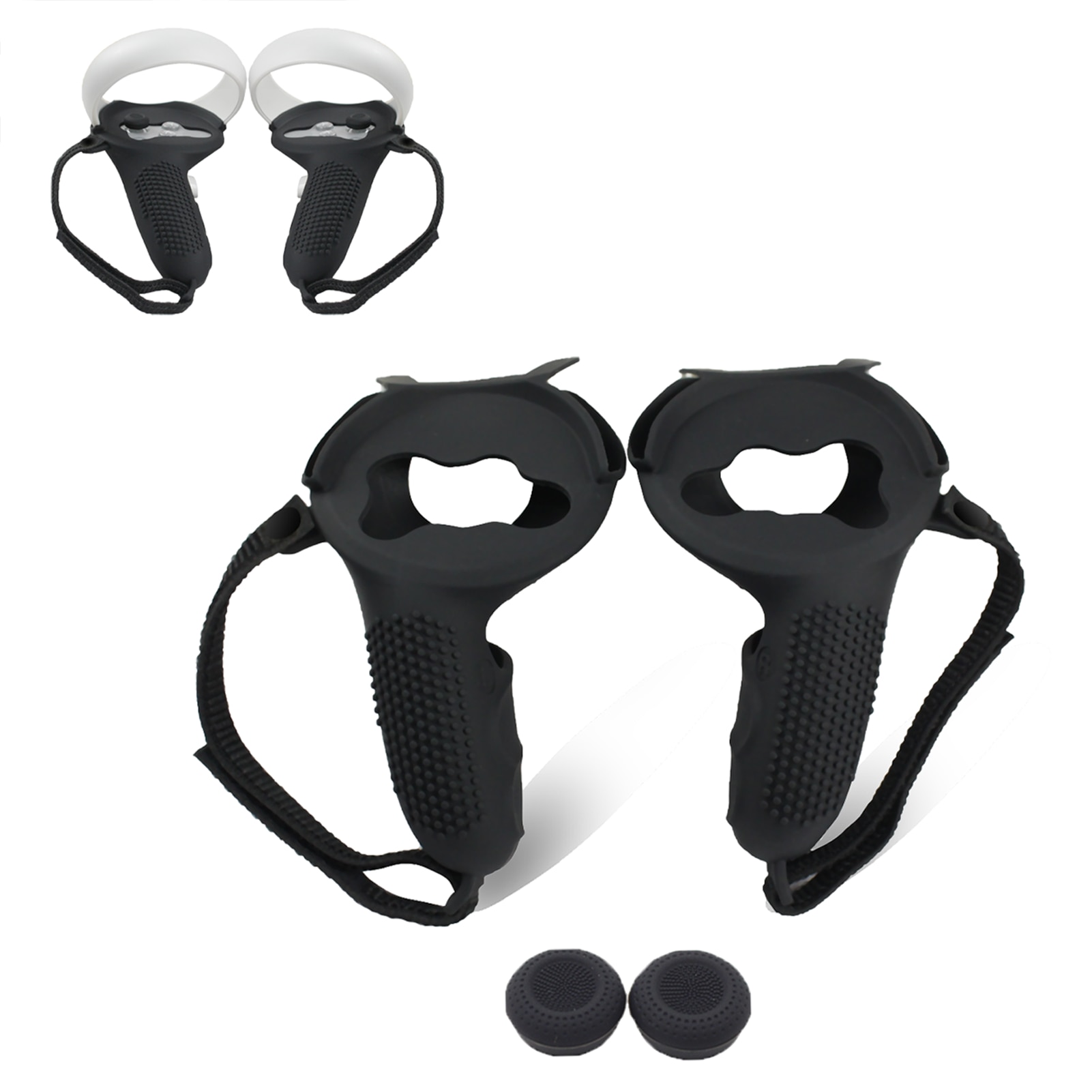 VR Accessories Anti-throw Controller Grips Covers Protective Cover Protector For Oculus Quest 2/ For Oculus Rift S Controllers