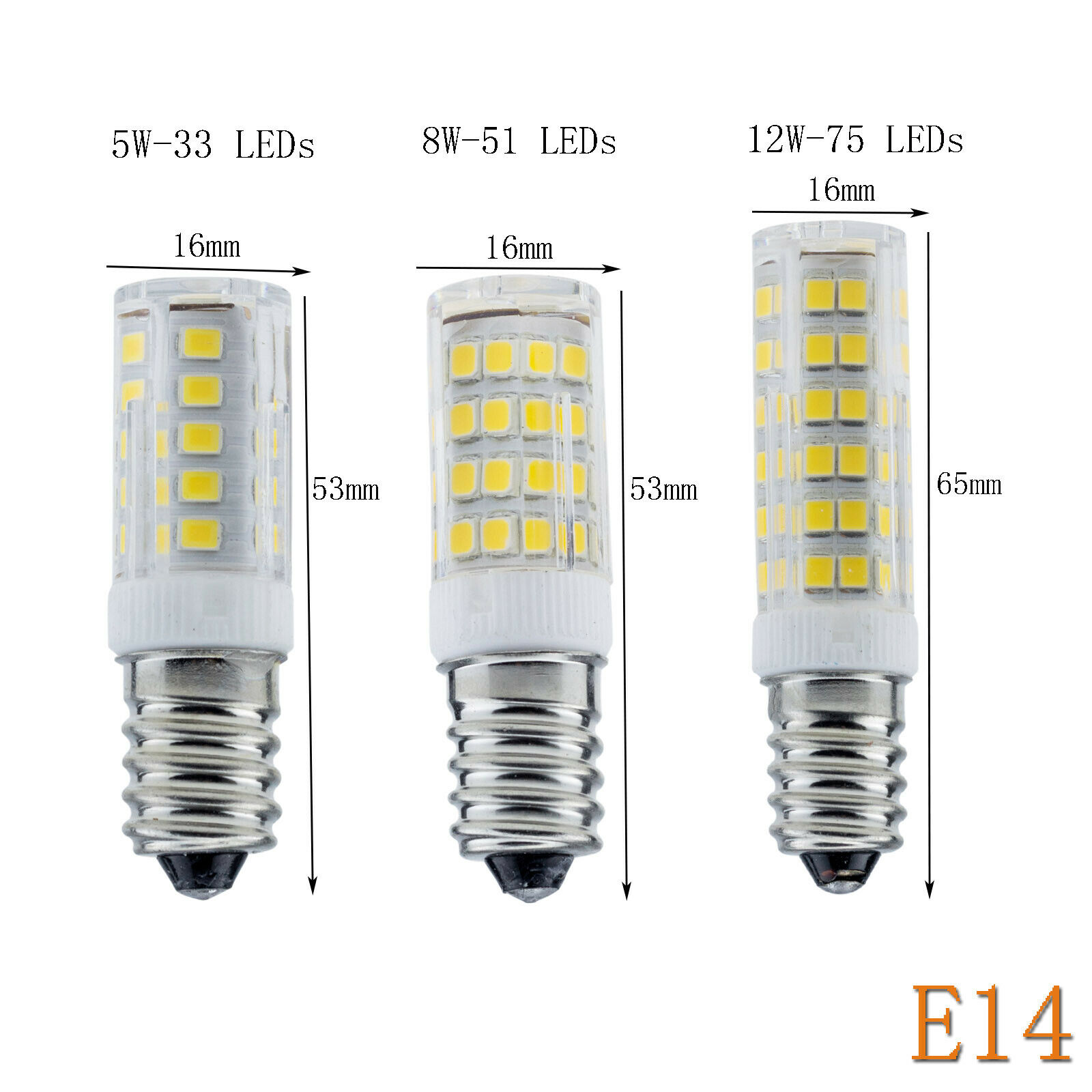mini  g9 e14 5w 8w 12w ac 220v 240v keramisk ledet-kornpære kapsel krystalllys hvit lampe erstatter halogenlysekronelys: Hvit / Gul / 3w