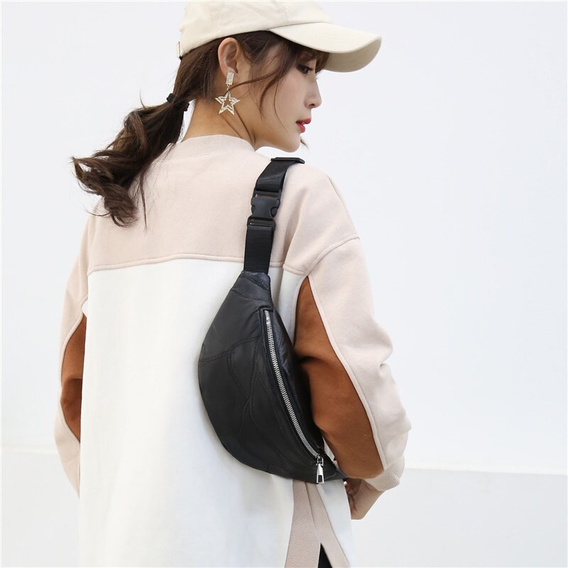 Holografische dames heuptas hologram heuptas pu leer strand reis banaan heuptas rits heuptas heuptas voor meisjes