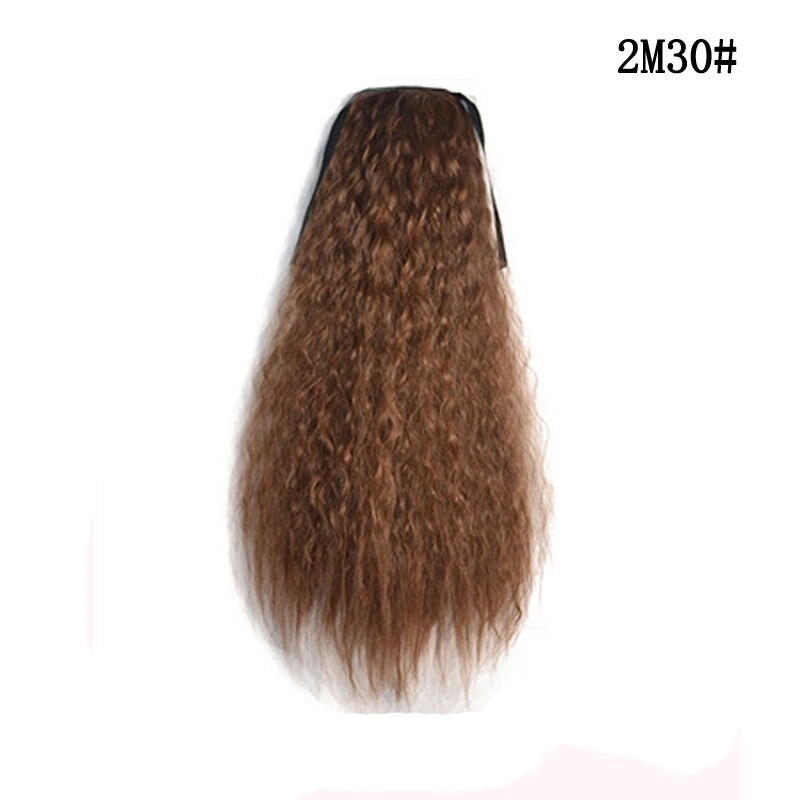 Synthetic Ponytail Wate Wave Long High Temperature Fiber Tie on Hair Extensions For Girls Party Clip in Hairpieces OLD STREET: 168-2M30 / 1 PC