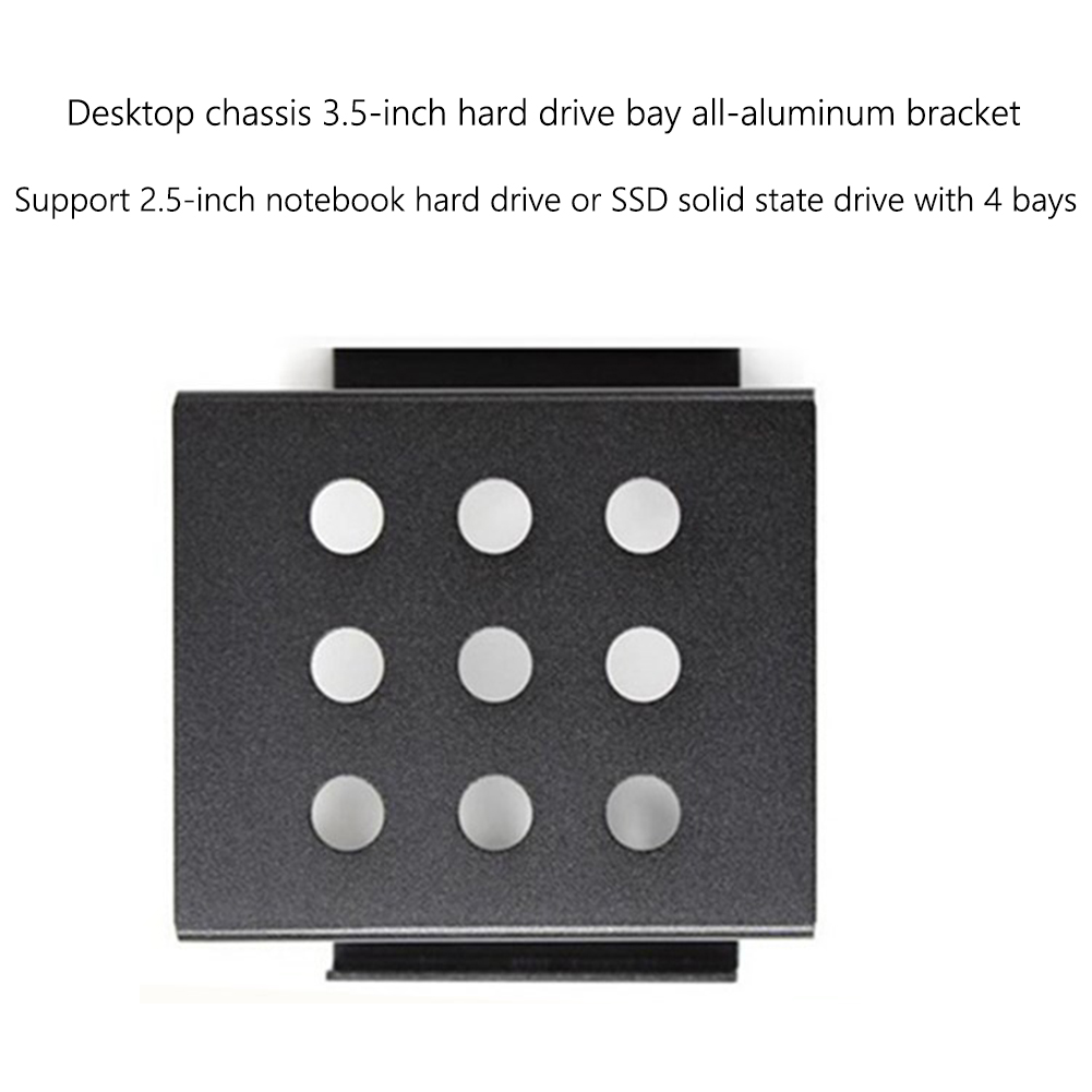 4 Bay 2.5 Inch Tot 3.5 Inch Ssd Harde Schijf Behuizing Caddy Chassis Interne Montage Adapter Bracket Legering Computer Lade houder