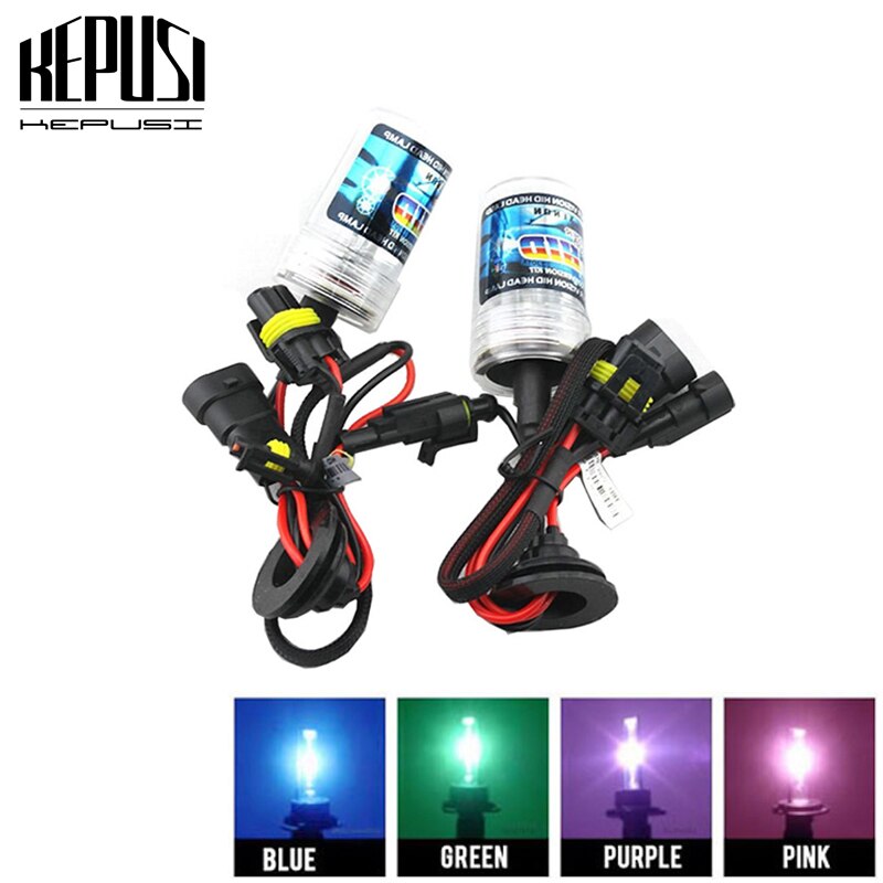 2x HID Xenon Bulb 9006 HB4 white Purple Pink Green Blue 35W 12V 3000K 4300K 50000K 6000K 8000K 10000K 12000K xenon Driving fog