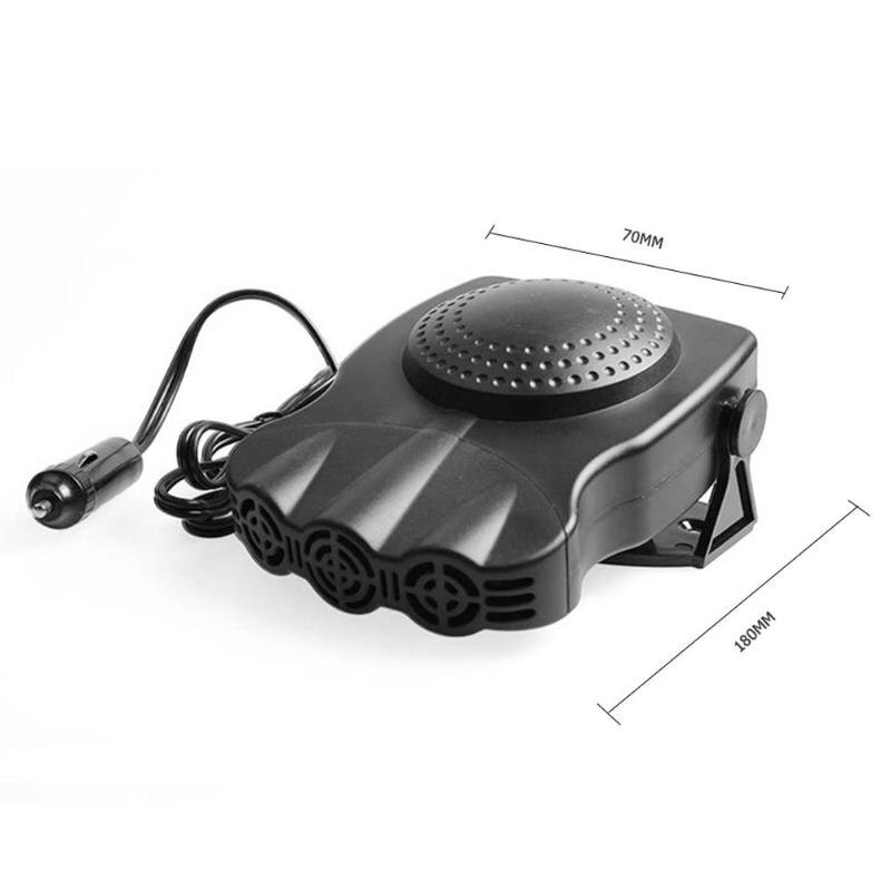 12V Auto Car Heater Air Cooler Fan Classic 2 in 1 Air Cooler Heating Fan 3 Outlet Windscreen Defroster Defogger