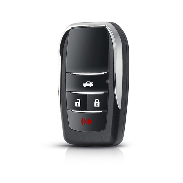 OkeyTech składana klapka obudowa pilota z kluczykiem samochodowym robić Toyota Corolla RAV4 zabawka43 wymienna obudowa kluczyka robić samochodu pokrywa kieszonka na zegarek pusty nie oszlifowany ostrze: Updated 4 Buttons