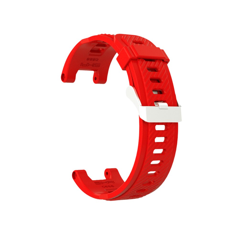 Soft Silicone Watch Band For Amazfit T-rex Smartwatch Colorful Watch Strap For Amazfit Ares: Red / For Amazfit T-rex