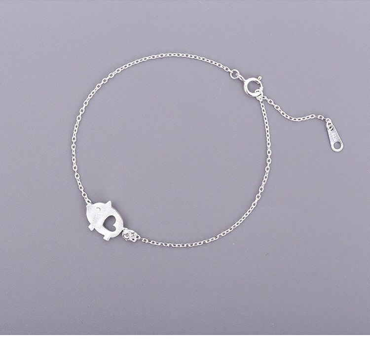 Bracelet de cochon dessiné à la main pour femme: Default Title