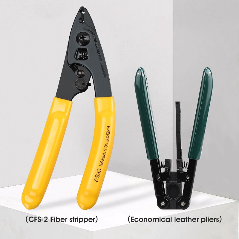 14 pièces/ensemble FTTH trousse à outils à fibres optiques avec fendeur de fibres-70 ~ + 10dBm compteur de puissance optique localisateur de défauts visuels 5km D