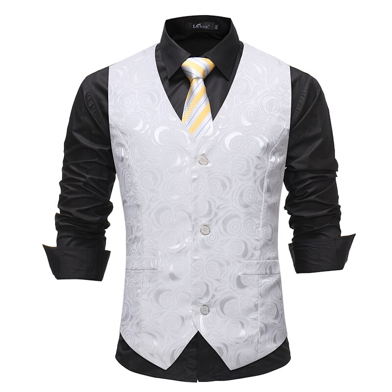 Mannen Vesten Europese Code Lente/Herfst Casual Printing En Effen Kleur Vest Binnen En Buiten Dragen Vest