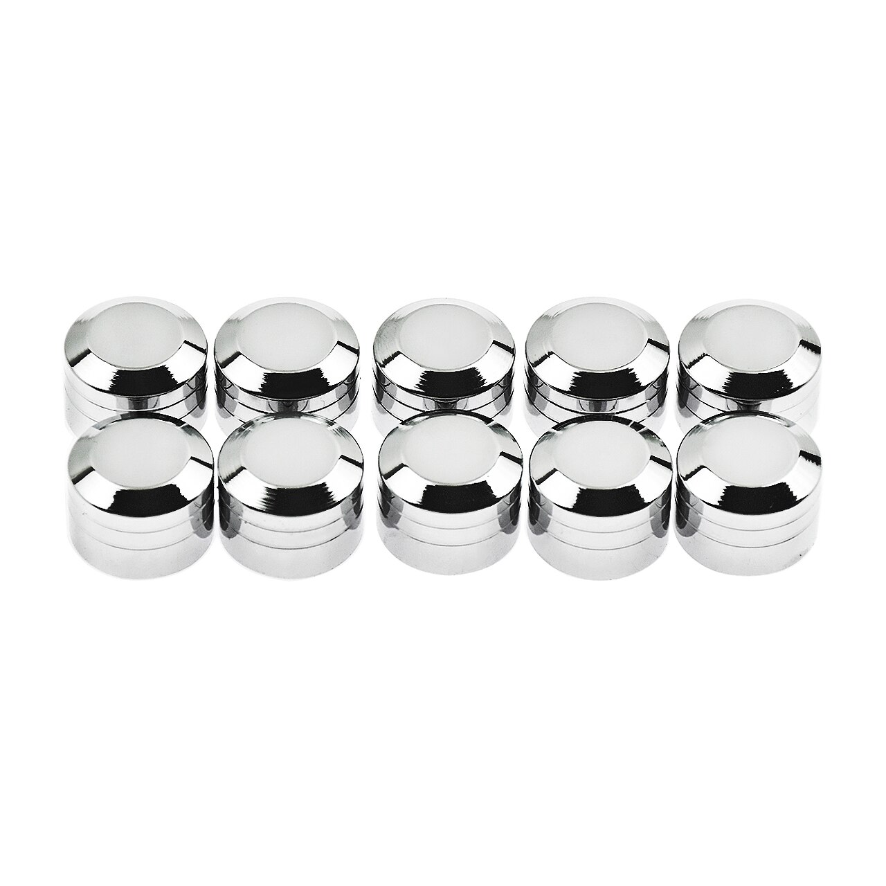Cache Boulon Chromé Pour Roue Moto - Paire Générique, Référence 10005940, Neuf