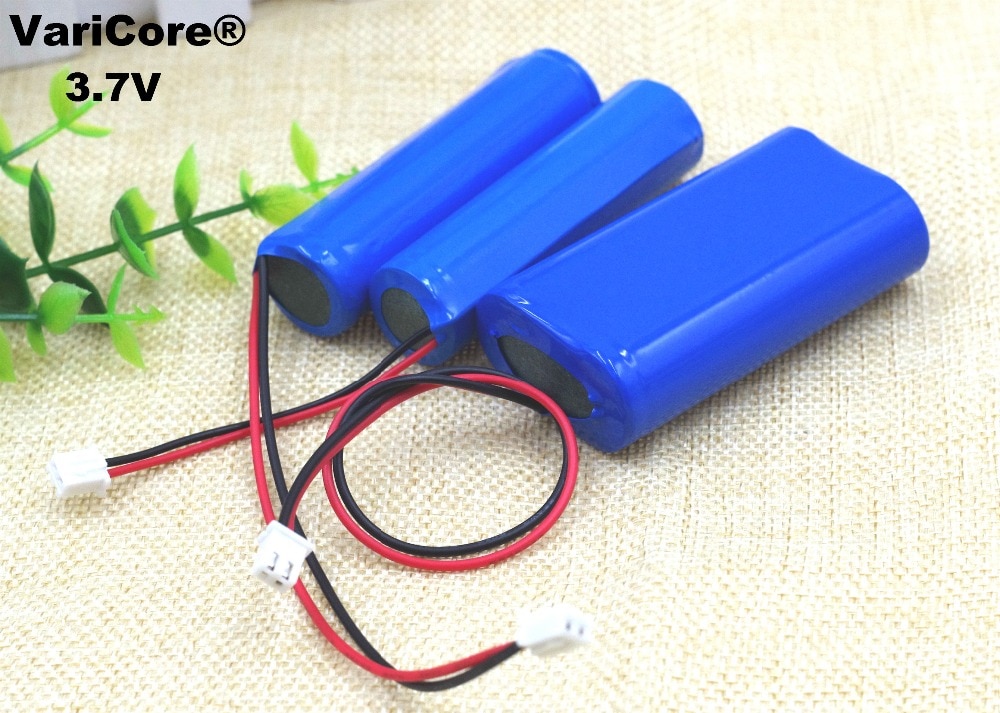 3,7 v 18650 Lithium-Batterie Pack 2600 mah 5200 mah Angeln LED Licht Bluetooth Lautsprecher 4,2 v Notfall bricolage batterien + schutz