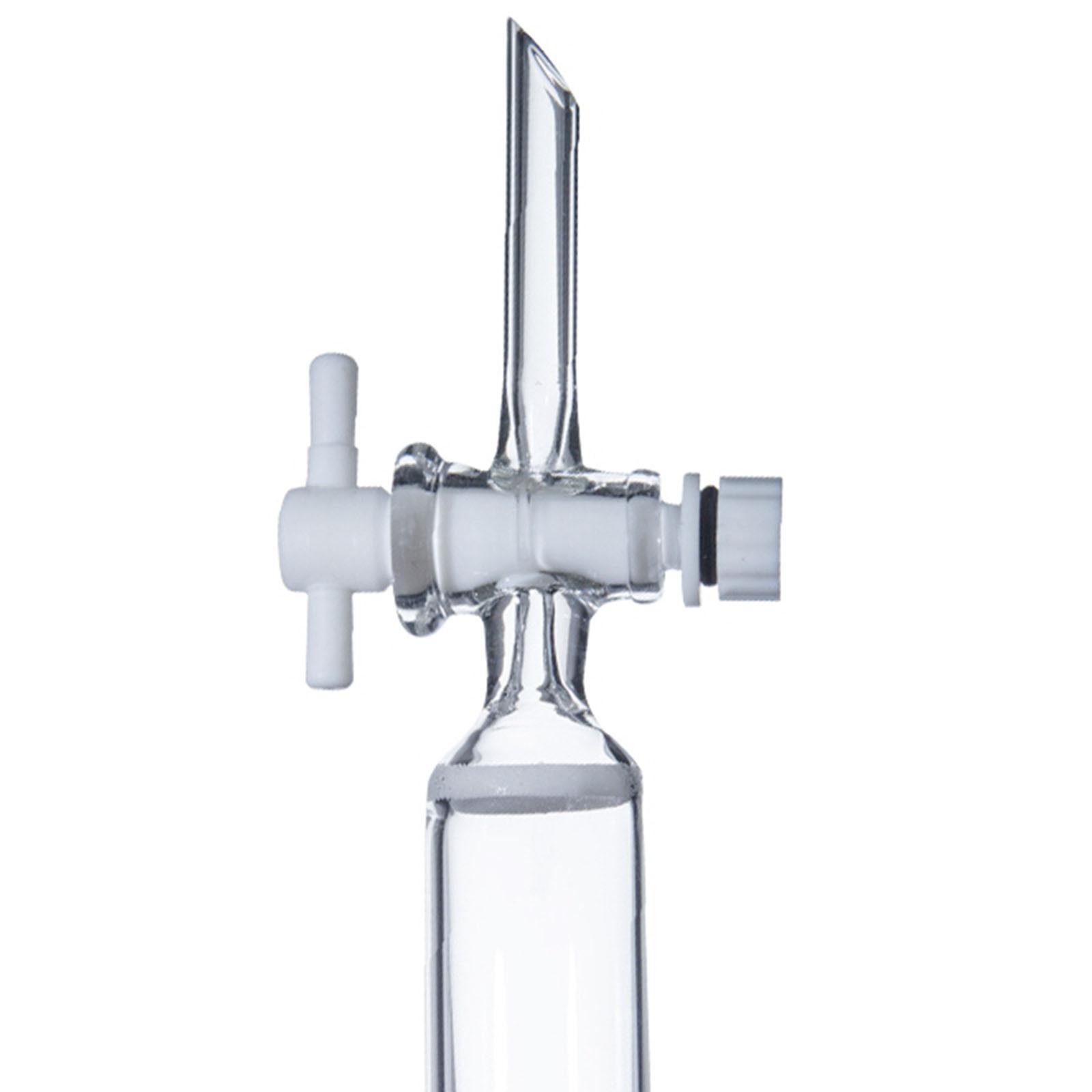 O/D 16/22/30/40mm Length 200/300/400mm Length Glass Chromatography Column PTFE Stopcock Ground Cone