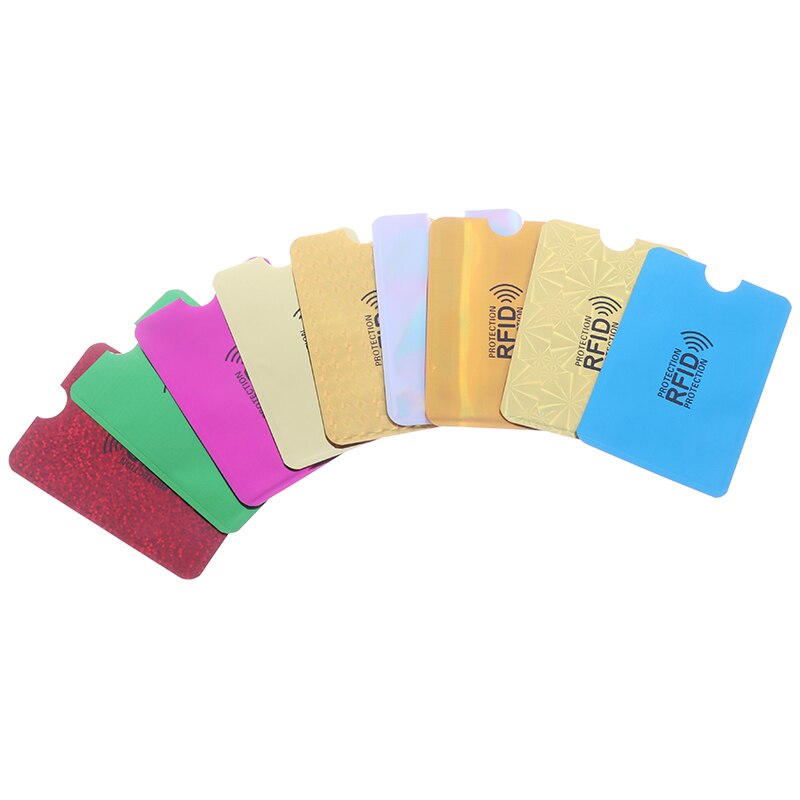 10PCS Unisex foglio di alluminio RFID cassa della carta di credito anti-smagnetizzazione titolare della carta protezione sacchetto schermante NFC titolare della carta antifurto