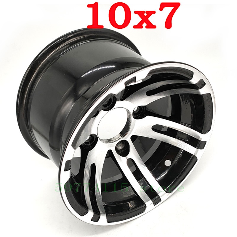 10 Inch Aluminum Alloy Wheel Hub Size 10x7 Rim For ATV Beach Car Go Kart Golf Cart Patrol Car Electric Vehicle Hub