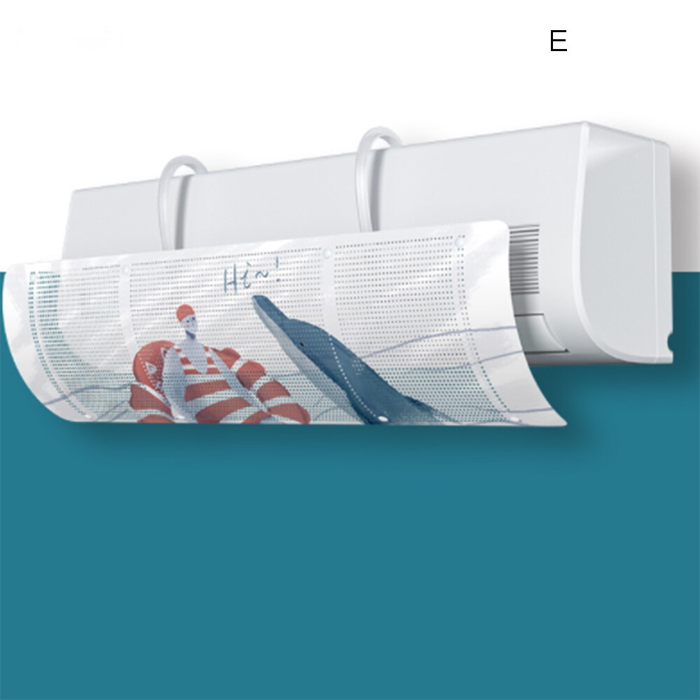 Adjustable Air Conditioning Cover Wind Deflector Windshield Air Conditioner Tools Air Baffle Shield Home Office Accessories: E