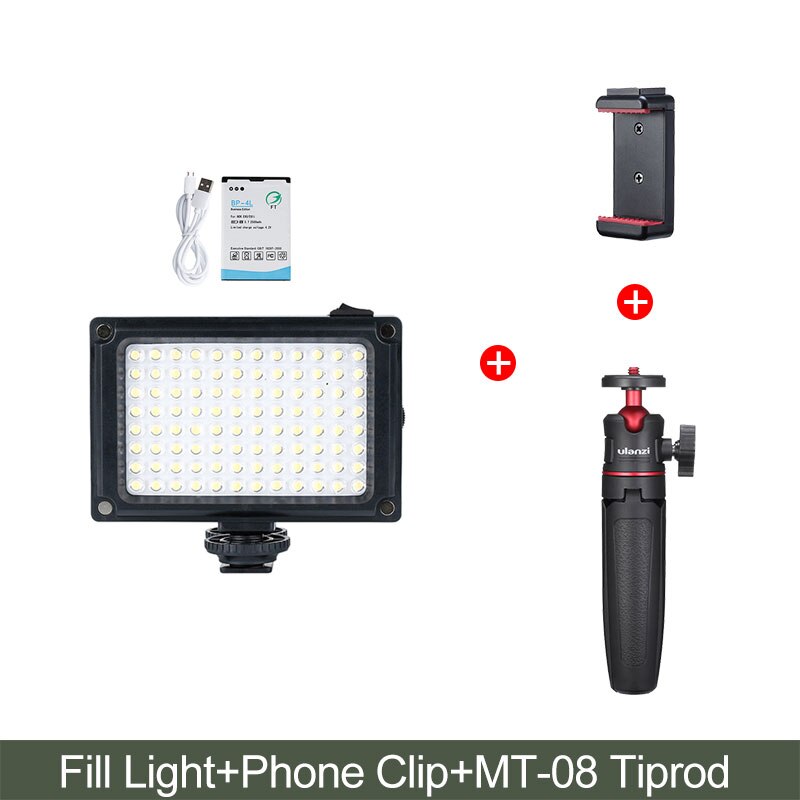 Ulanzi 96 DSLR video portato Luce Della Macchina Fotografica foto studio di Illuminazione caldo scarpa portato Vlog Luce di Riempimento Lampada per Smartphone DSLR SLR telecamera: marina militare Blu