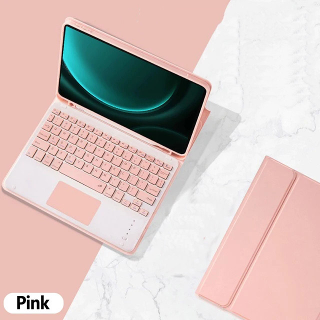 Para el IPad Air 13 2025 M3 M2 para IPad Air 13 pulgadas M2 Pro 12,9 13 funda para teclado de cuero PU con Bluetooth inalámbrico con portalápices: Dieciséis / Morado