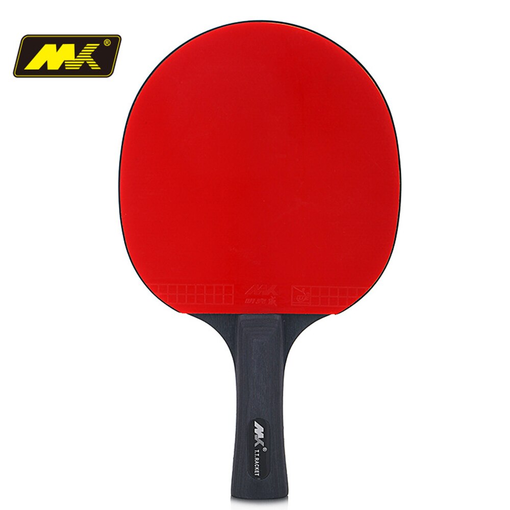 Tennis Tafel Racket Lange Steel Korte Steel Carbon Blade Rubber Met Dubbele Gezicht Puistjes In Ping Pong Rackets Met Case