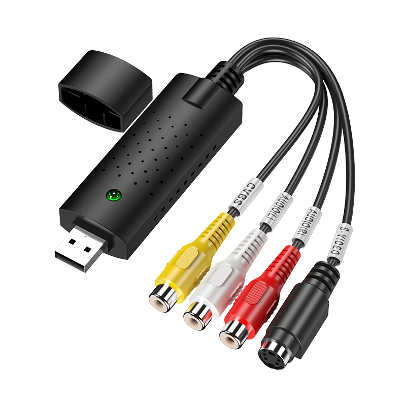 Nouveauté USB 2.0 Easycap Capture Vidéo 4 canaux TV DVD VHS Capture Audio Adaptateur Carte TV VIDÉO DVR