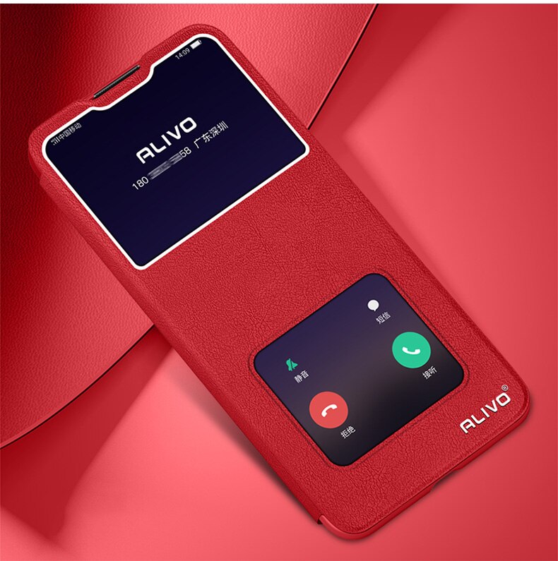 Per OPPO Reno 4Z 5G custodia vista finestra custodia in pelle PU custodia Flip per OPPO Reno 4Z 5G 2020 custodie protettive complete per telefono Reno4z 4 z: red