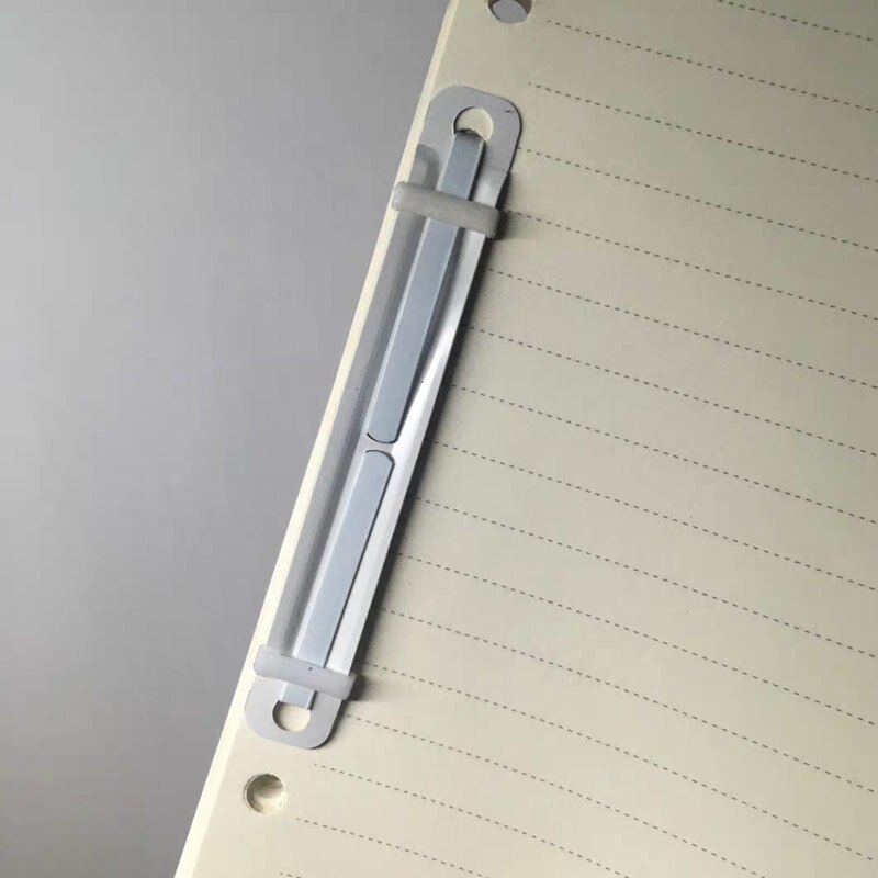 Attaches en plastique à 2 trous pour documents, bandes de reliure à feuilles mobiles, équipement de bureau, accessoires pratiques