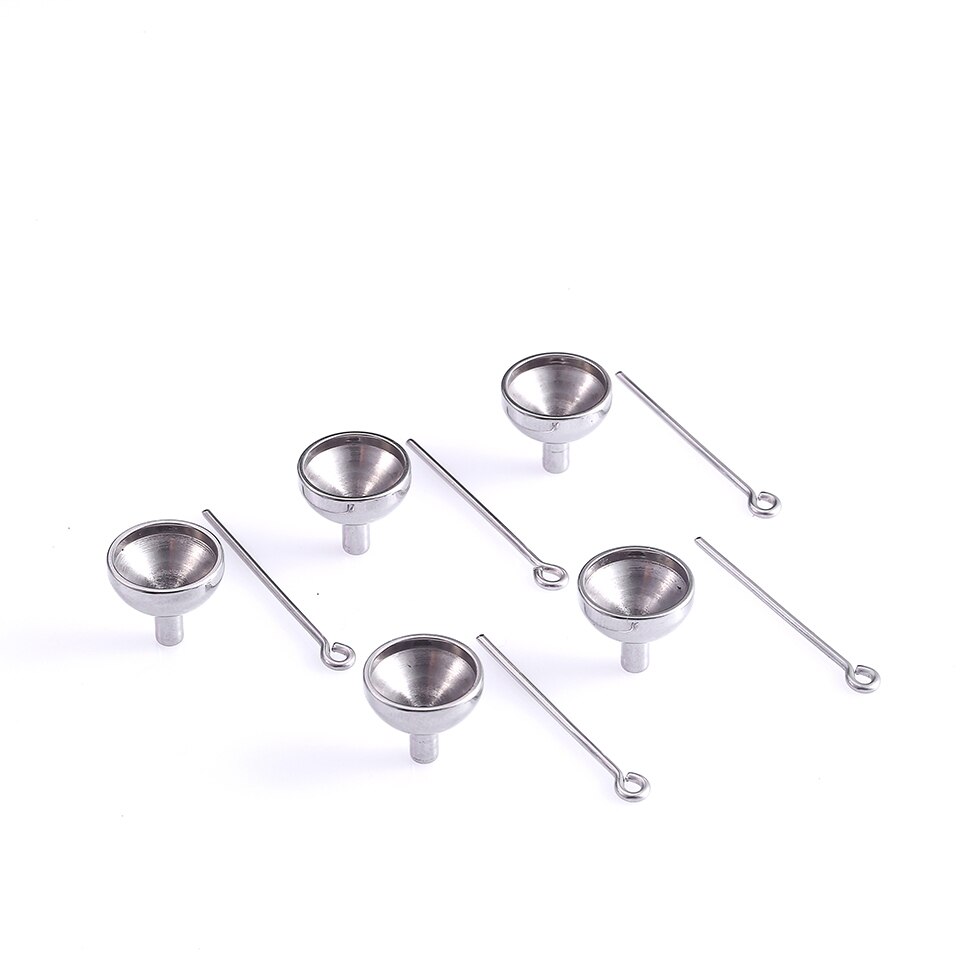 RIR 5 pièces en vrac en acier inoxydable Mini entonnoir Kit de remplissage pour crémation urne bijoux collier mettre des cendres plus facilement: Default Title