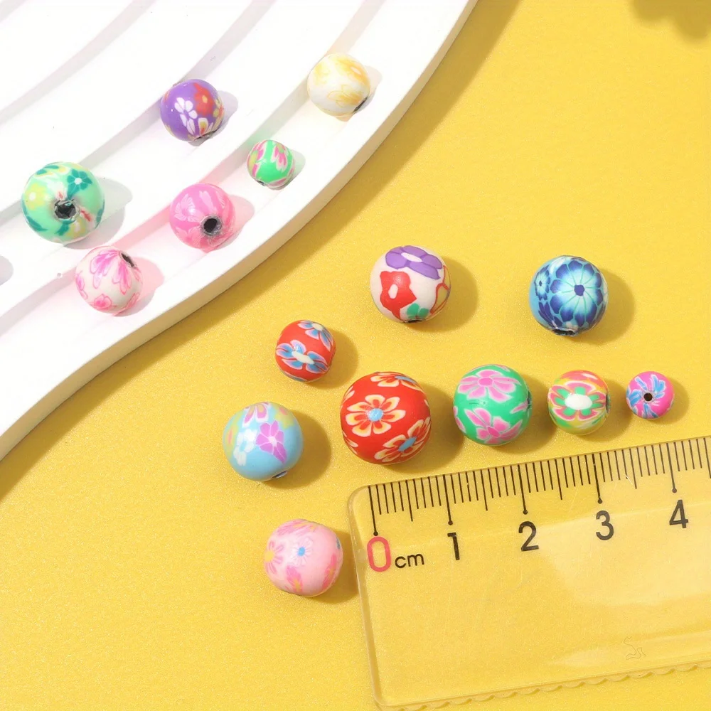 20/60 Uds. Cuentas decorativas de cuentas de cerámica blanda de 0,6 cm/0,8 cm/1cm se pueden utilizar para pulseras, collares, producción de joyería artesanal