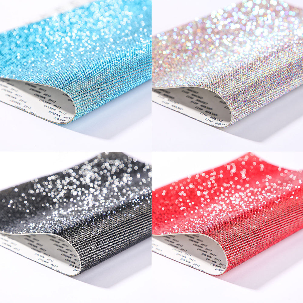 Zelfklevende Strass Sticker Tape Vel Trim Glitter Crystal Ribbon Gem Stickers voor DIY Auto Telefoon Schoenen Kleding Decor
