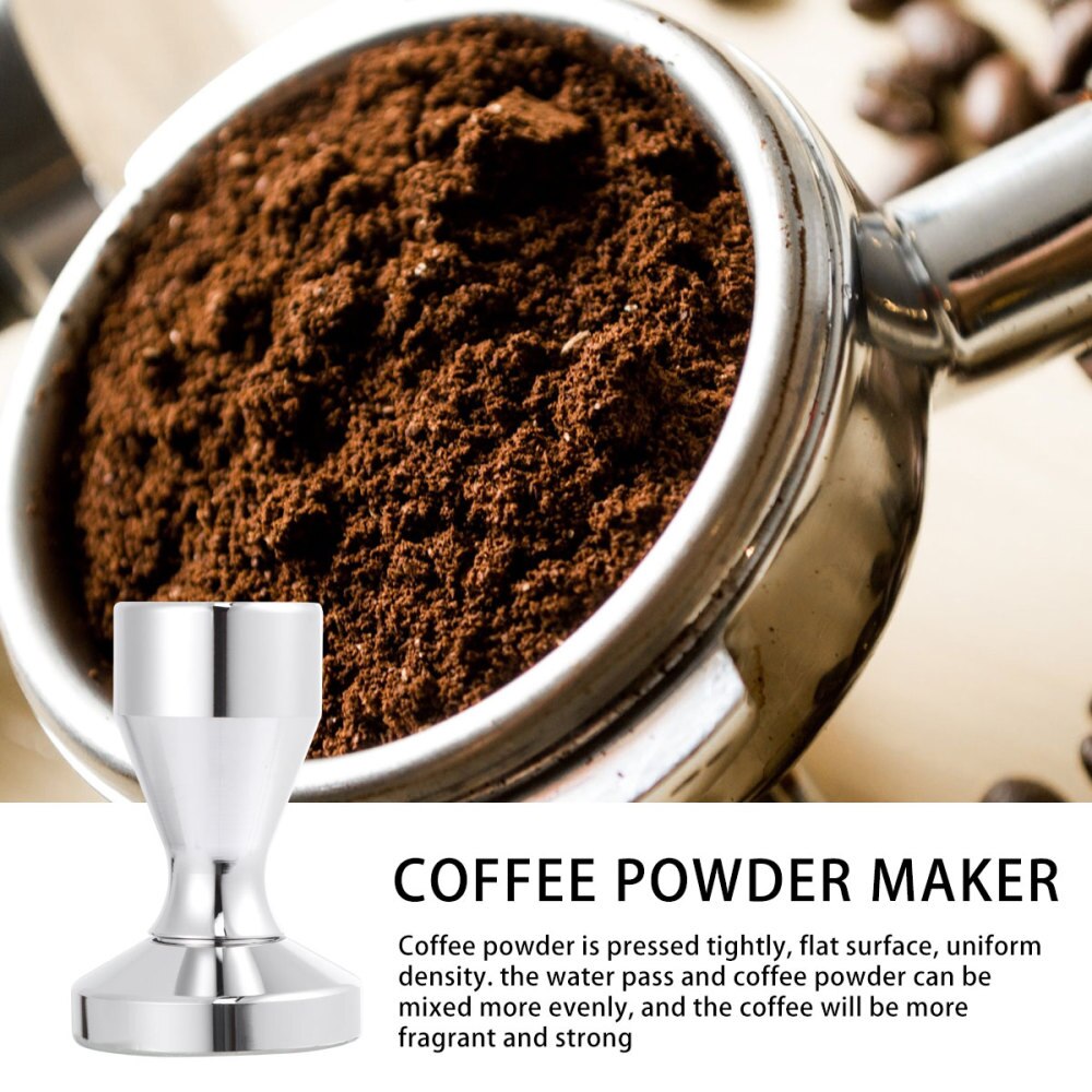 51mm Handheld Stainless Steel Coffee Tamper (Silver)