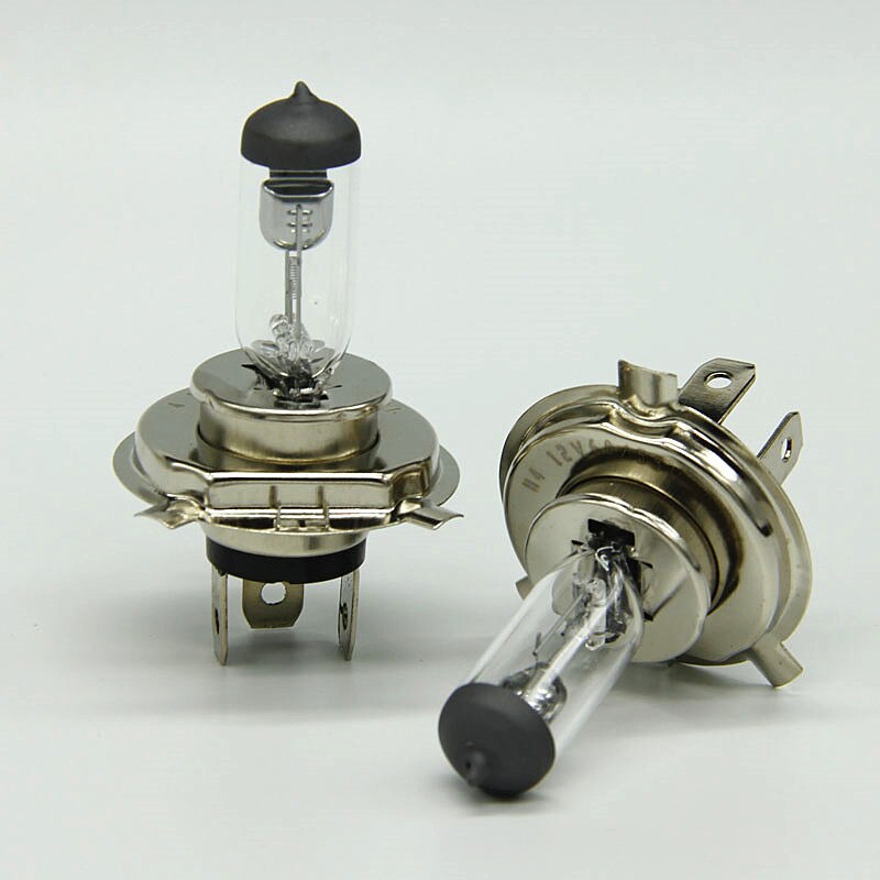 10pcs H4 Halogen Bulb 12V 60/55W Super White 2 PCS Glass Stainless Steel Base Car Lamp