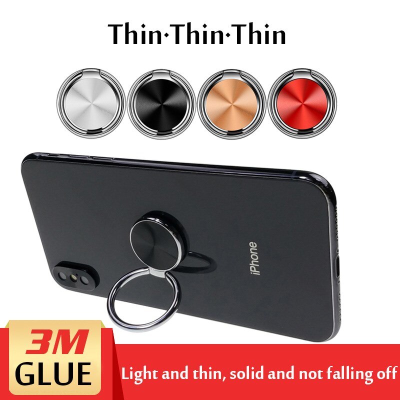 Halter Finger Ring Metall Handy Ständer Halter Für iPhone 12 11 9X8 7 plus 5S 6 6p Telefon ring Runde Auto Halterung Metall Ständer