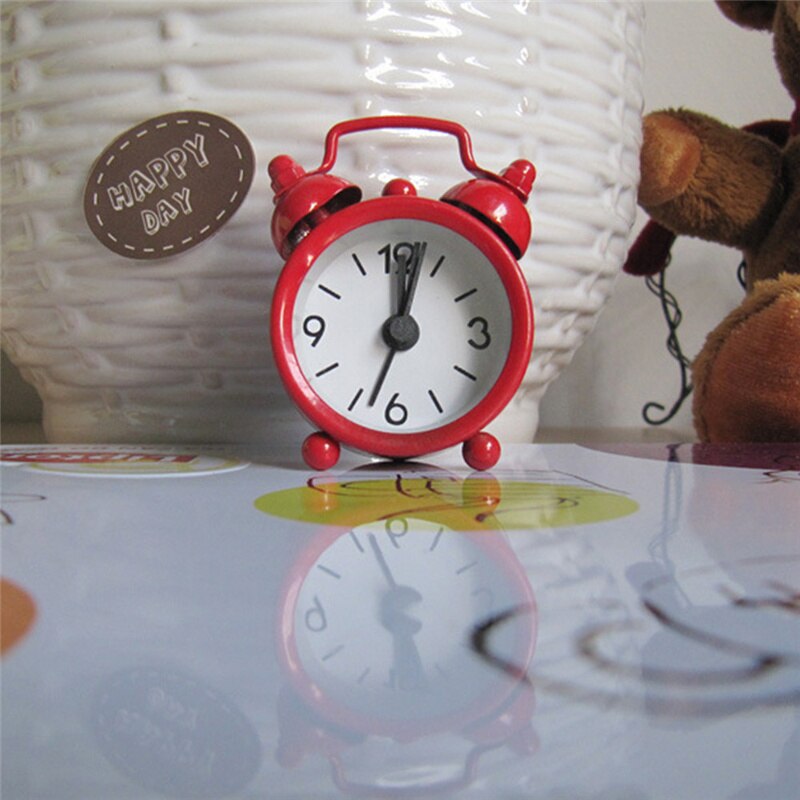 Cute Mini Metal Small Alarm Clock Electronic Small Alarm Clock 5 Color