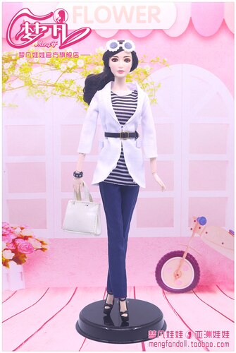 30cm Doll Dress Clothes suit for licca For ob24 ob27 Doll for Mengfan Doll Accessories Baby Toys Best Girl': Red