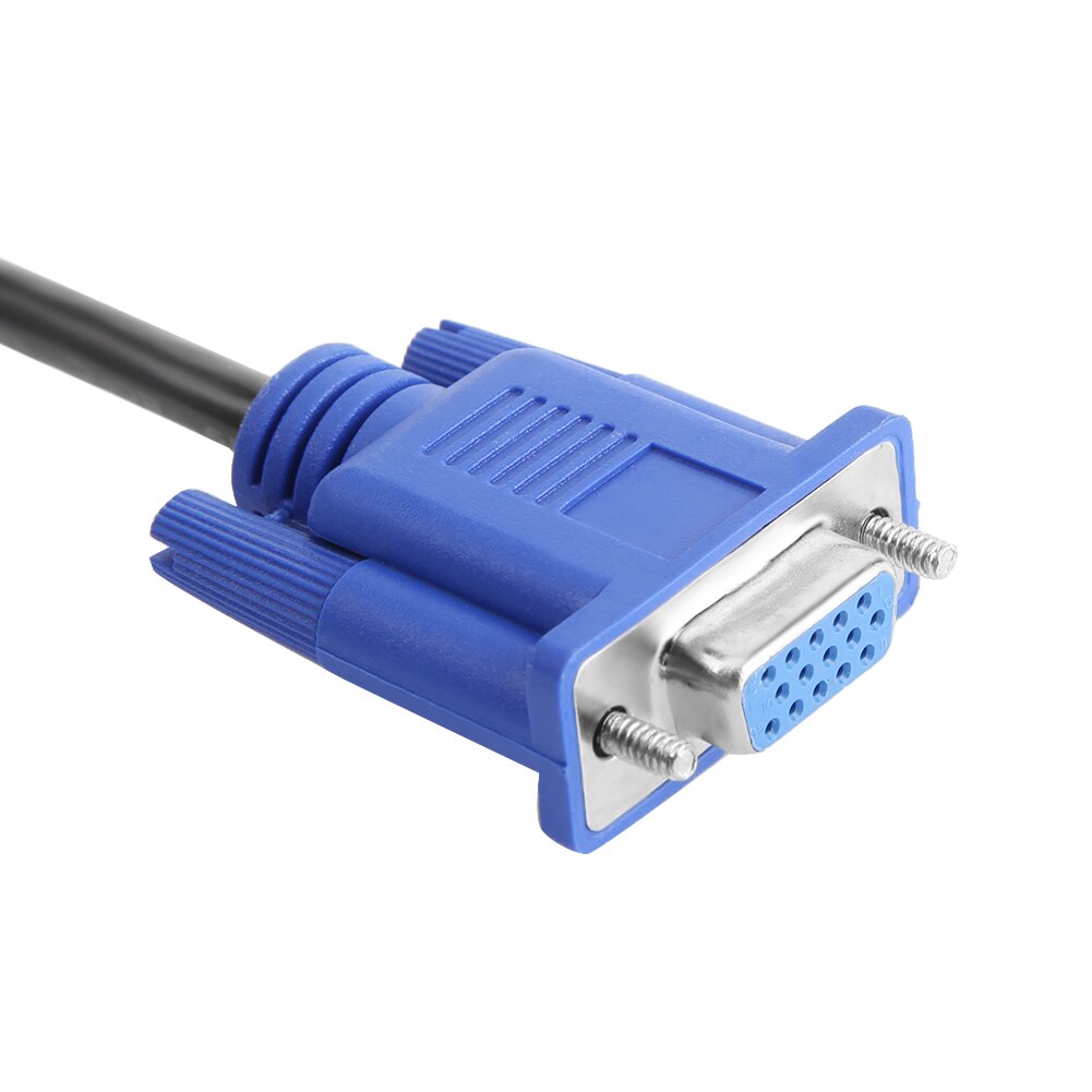 Cable divisor VGA 1 ordenador a doble 2 Monitor adaptador Y divisor macho a hembra Cable VGA para ordenador portátil