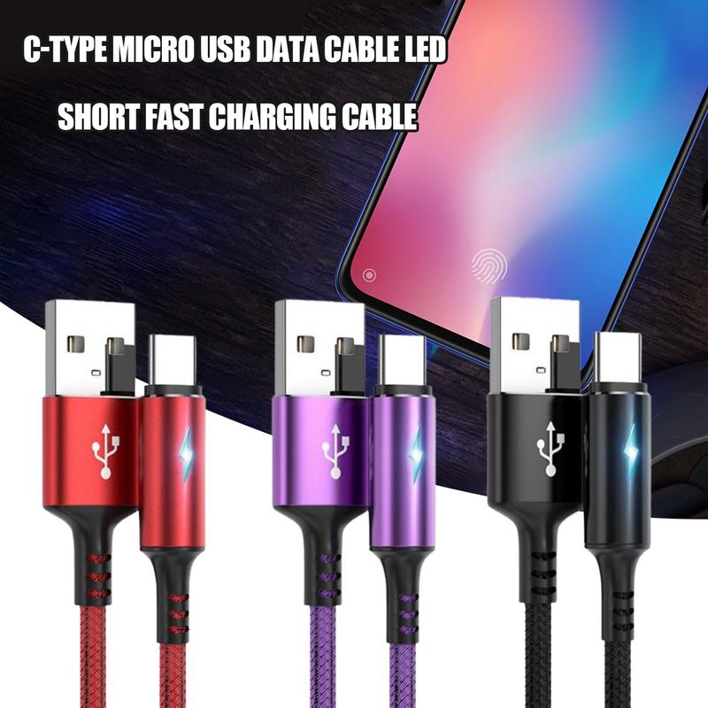 Type C Cable Super Fast Charger Cord USB Type C Quick Charge Cable Durable Type-C Charger Cord USB C Cables Phone Charger Cord