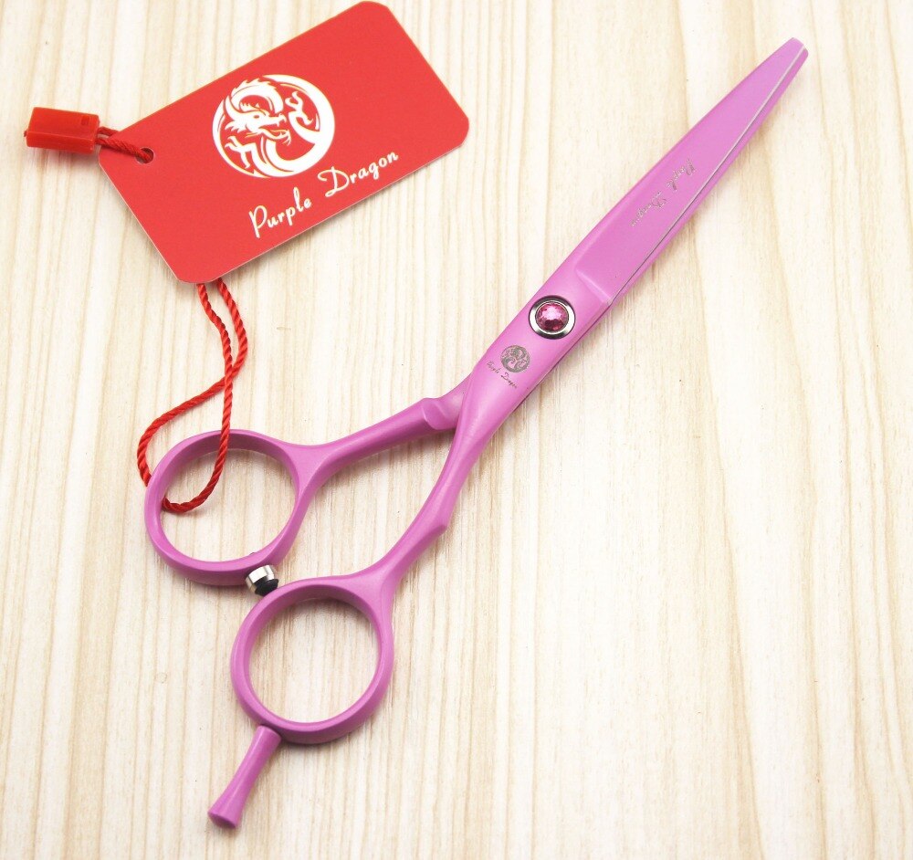 TOPPEST – ciseaux de coiffure rose, 510 #, 5.5 pouces, JP 440C 62HRC, pour la maison et le Salon, ciseaux amincissants