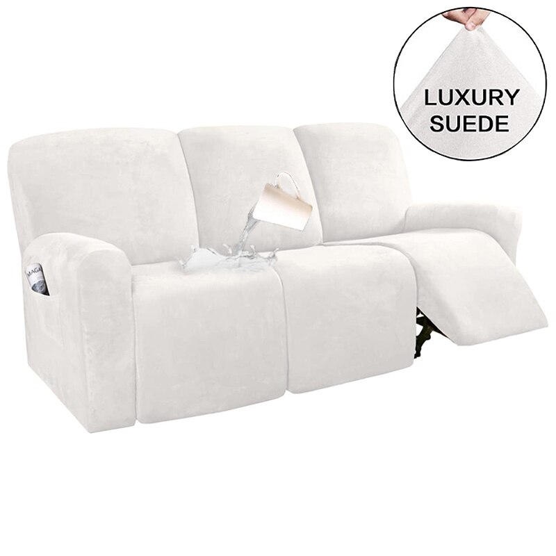 Suede Recliner Sofa Cover All-inclusive Massage Deck Lazy Boy Chair Covers Lounge Single Seat Couch Slipcover Armchair Cover