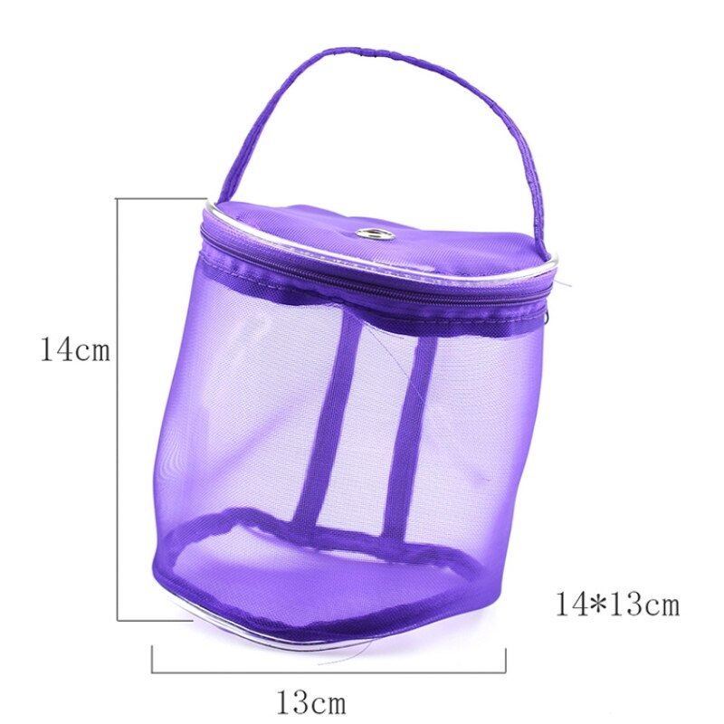 Estuche para lana, cestas de almacenamiento de hilo de tejer, bolsas Redondas de Plástico para viajar, mantener los hilos lejos de los gatos, perros y niños, 2 tamaños