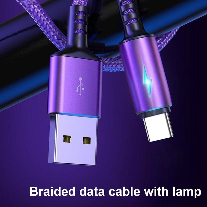 Type C Cable Super Fast Charger Cord USB Type C Quick Charge Cable Durable Type-C Charger Cord USB C Cables Phone Charger Cord