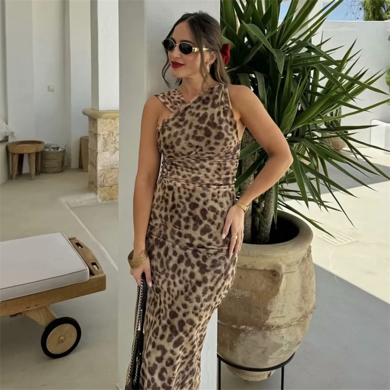 Traf leopardprint mesh bodysuit kvinder off shoulder tyl sexet kvindekroppe ærmeløs stram bodysuit lingeri sommertoppe