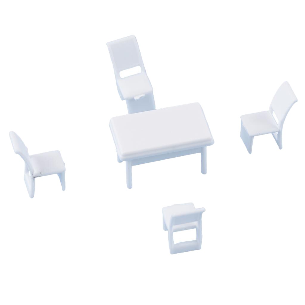 1:75 Furniture Table Chair for Diorama Scenery Building Props OO Scale