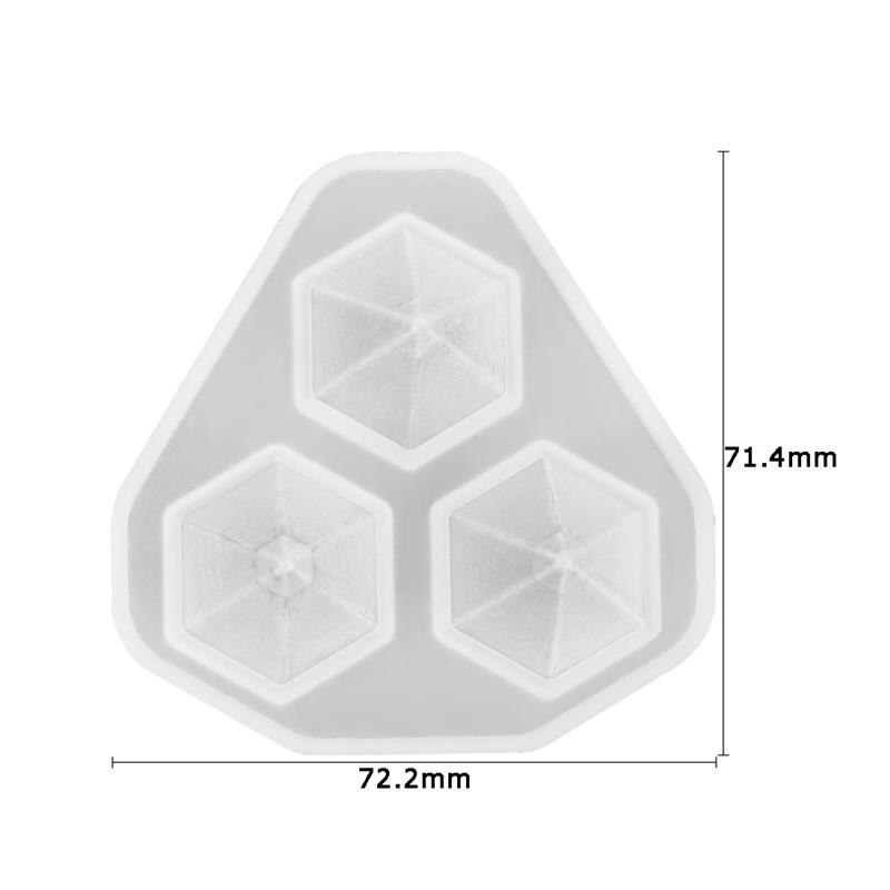 Hars Diamant Siliconen Mal Casting Mallen Voor Epoxy Uv Diy Hanger Hars Sieraden Maken Sieraden Gereedschap Mallen: M