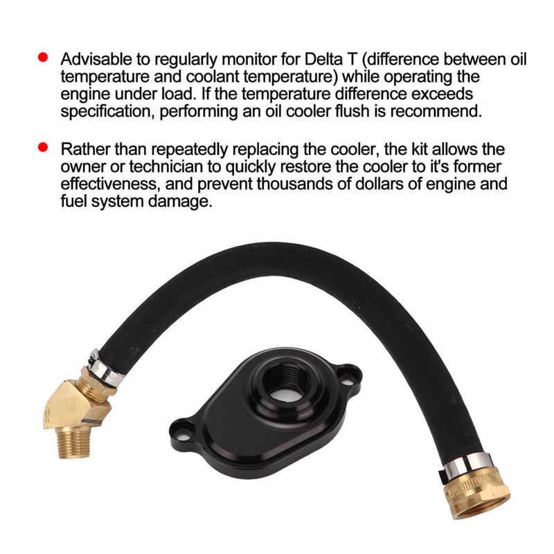 Oil Cooler Flush Kit Rather Than Repeatedly Replacing the Cooler Oil Cooler Flush Tool for Oil Cooler Flush