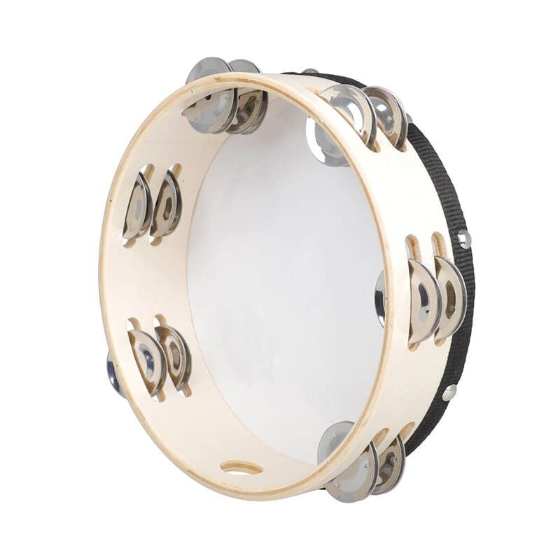 Eight-inch Double-layer Hand Tambourine Orff Hand Bell Education Equipment Musical Instrument
