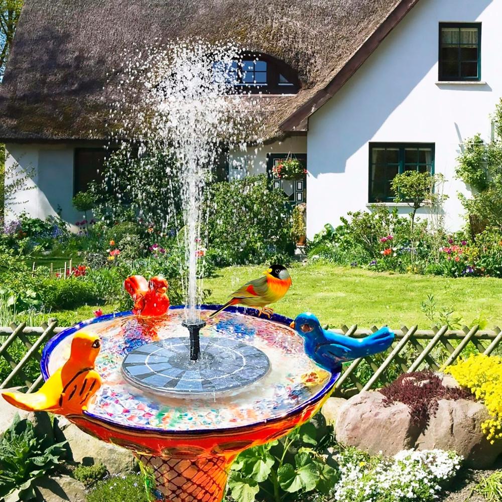 Zonne-energie Fontein Garden Pool Vijver Zonnepaneel Drijvende Fontein Pompen Tuin Decoratie Fontein