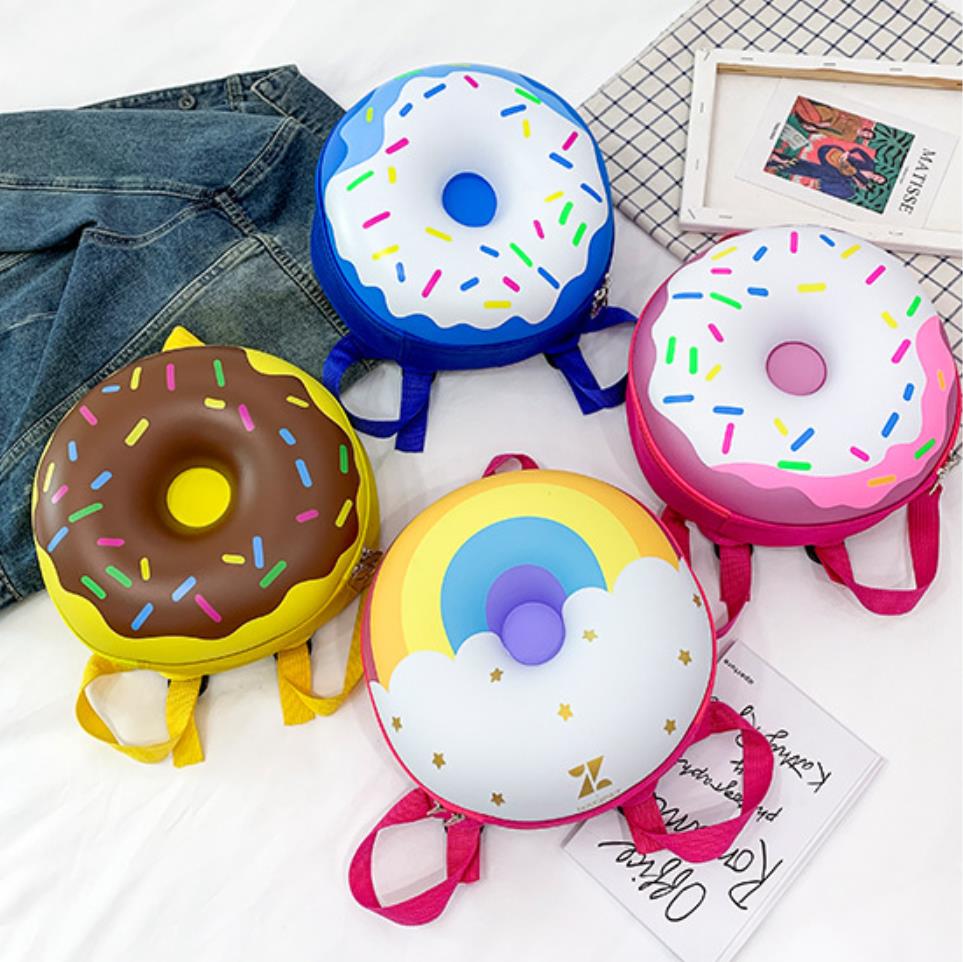 Donuts bedrukte rugzak voor baby's, kleuterschooltassen, schattige cartoontassen, kinderdagverblijf, peuters, boekentassen