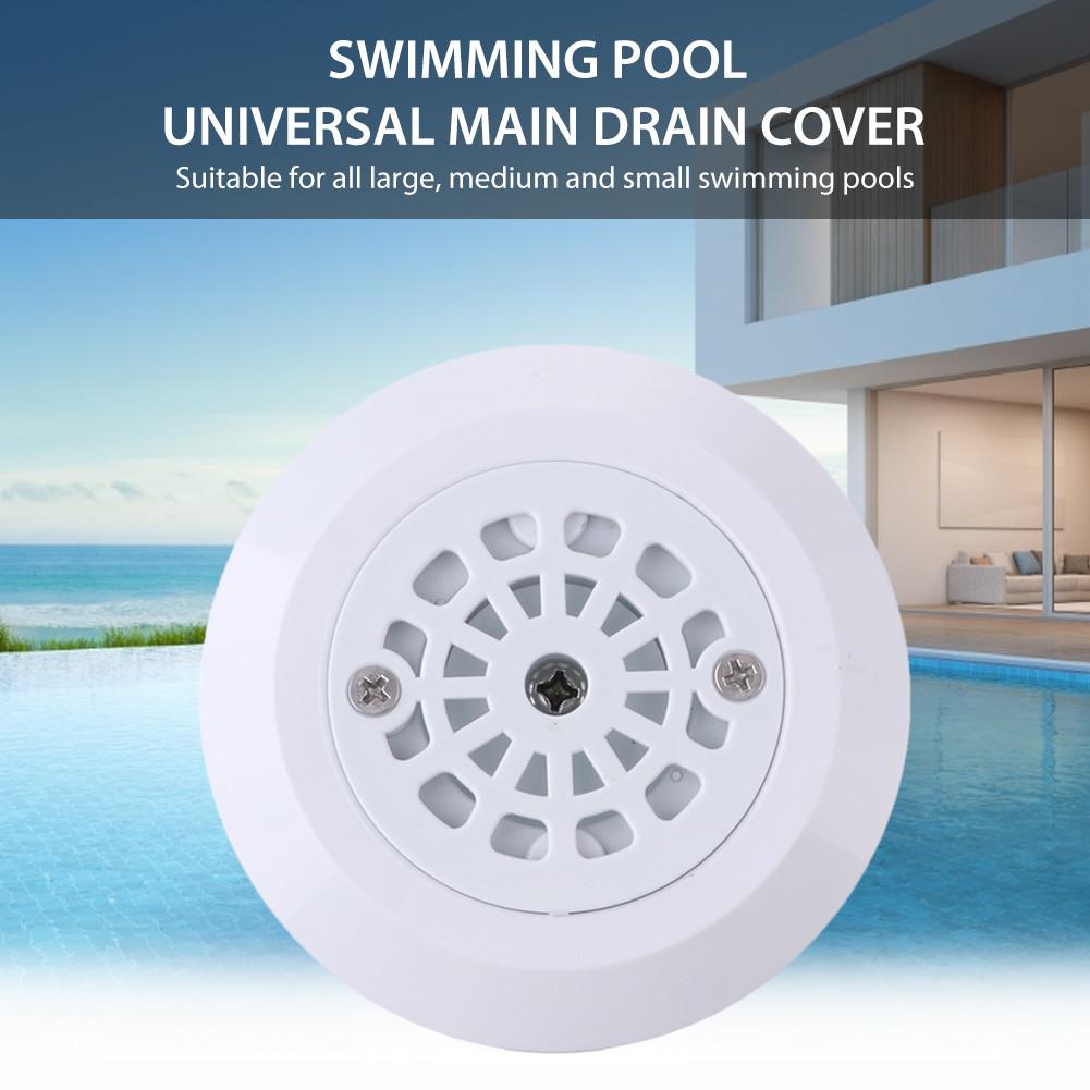 Universal Swimming Pool Main Drain Cover Swimming Pools Accessary White Round Type