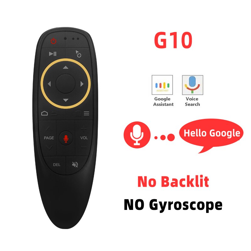 Remote Control G10 Voice universal 2.4G Wireless Air Mouse Microphone Gyroscope IR Learning for Android tv box H96 Max X96 mini: G10
