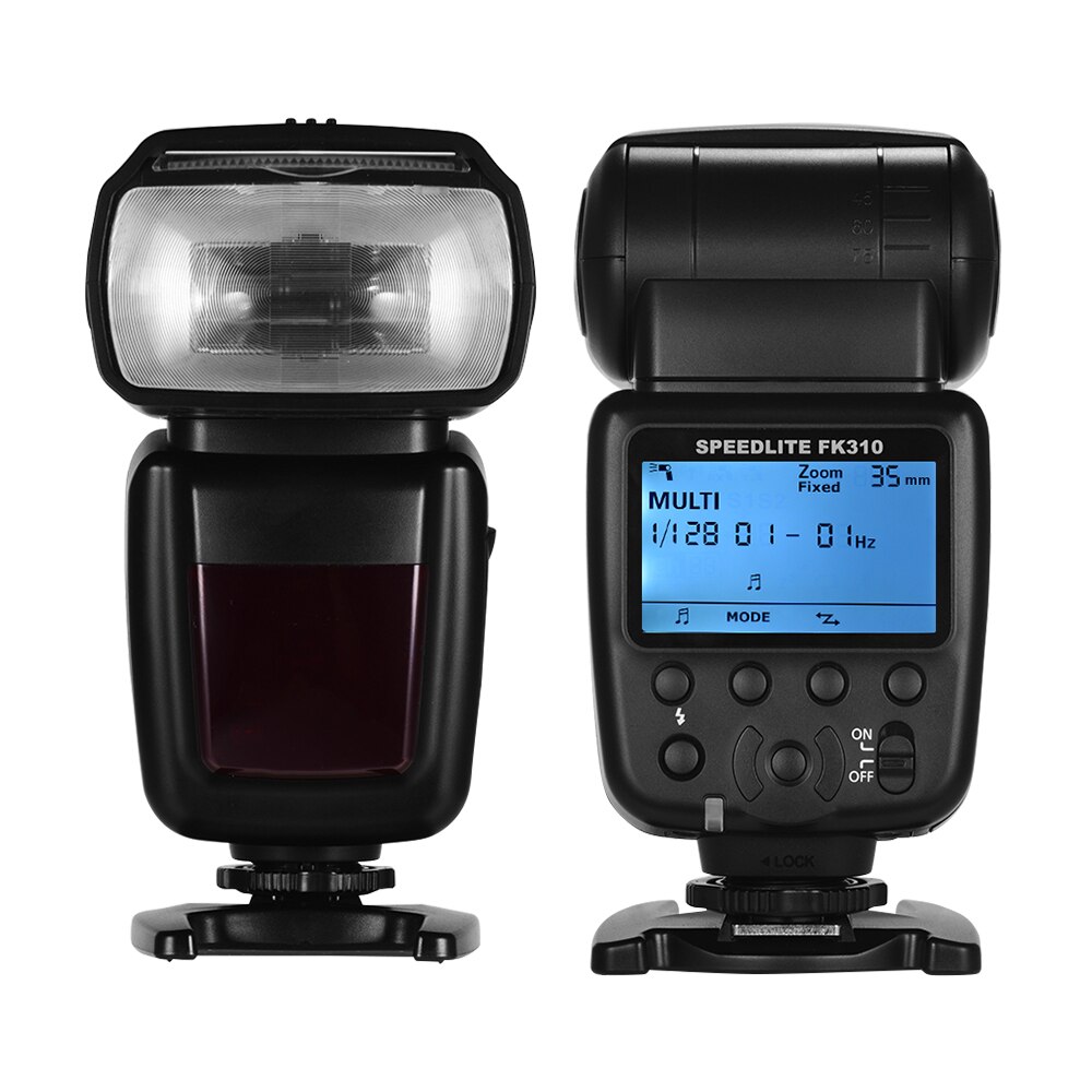 FK310 Universele Draadloze Camera Flash Light Speedlite GN33 Lcd Display On-Camera Flitser Voor Canon Nikon Olympus Pentax Dslr &#39;S