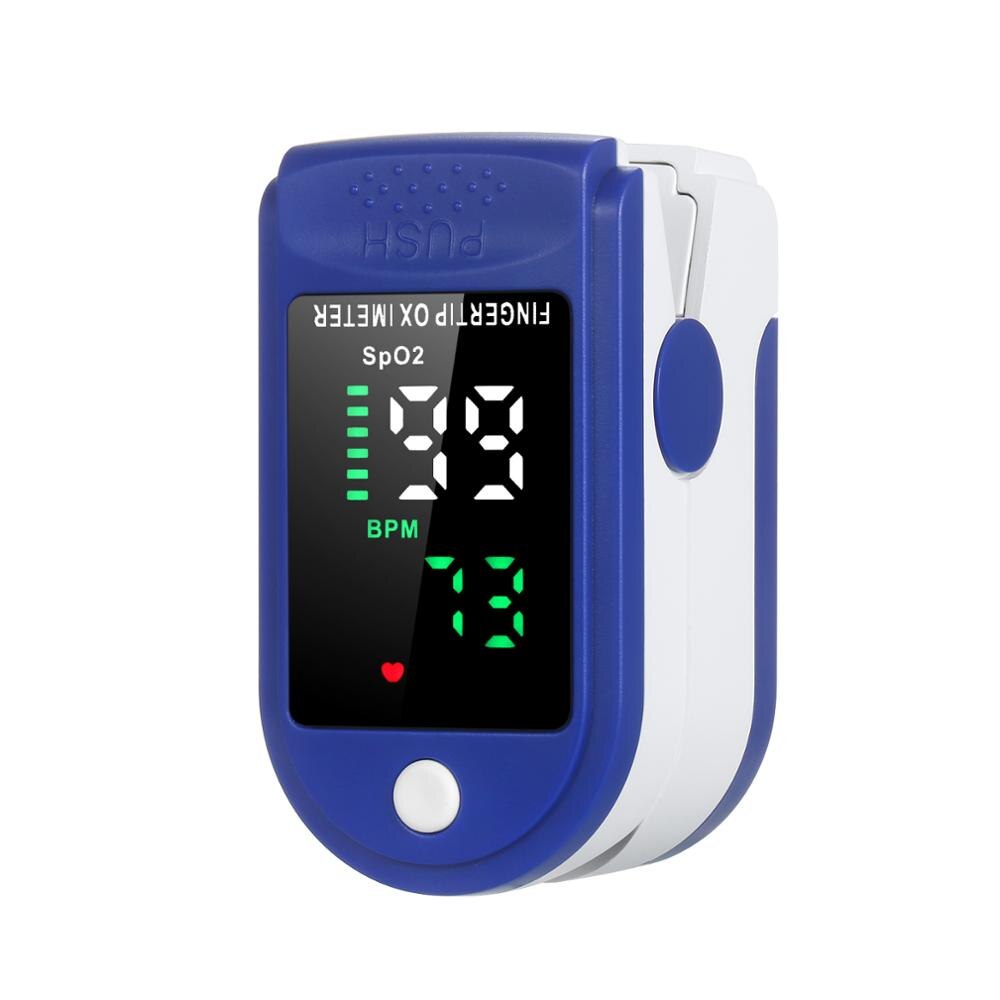 Pulsossimetro portatile pulsossimetro digitale per uso domestico ossigeno nel sangue misuratore di saturazione della frequenza cardiaca Spo2 PR Monitor per dito per la casa: MD1978